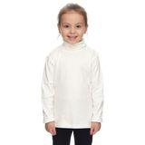 Ekru Basic Kız Çocuk Çıtçıtlı Tam Balıkçı Yaka Şardonlu Kışlık Uzun Kollu Tişört - 4 Yaş