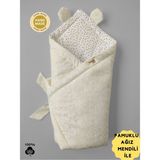 Ekru Bebek Battaniyesi, Mevsimlik, Hastane Çıkışı, Kundağı, Hediyelik, %100 Pamuklu, Oyun Matı - Amber - Seçenek 1