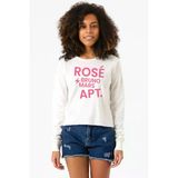 Ekru Blackpınk Rose Bruno Mars Apt Ekstra Uzunkol Sweatshirt