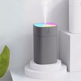 Ekru Cep H2O Humidifier 400ml Ultrasonik Hava Nemlendirici Buhar Makinesi ve Aroma Difüzörü (Gri)