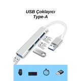 Ekru Cep Type-A USB Hub Çoklayıcı USB 3.0 ve USB 2.0 USB Çoklayıcı Metal Gövdeli