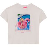 Ekru Kız Çocuk Baskılı T-Shirt BRB5SG-TST6426