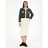 Ekru Loose Fit Triko Etek 50296199 VR019