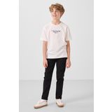 Ekru Pamuklu Yumuşak Dokulu Oversize Baskılı Erkek Çocuk T-Shirt - 11285