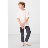 Ekru Pamuklu Yumuşak Dokulu Oversize Baskılı Erkek Çocuk T-Shirt - 11301