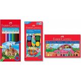 EKS Ticaret Faber Castel Faber 3 Lü Set 12 Li Kuru Boya 12 Li Pastel 12 Li Sulu Boya