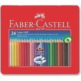 EKS Ticaret Faber-Castell 24 Renk Grip Boya Kalemi Metal Kutu Ergonomik Tasarım 2001