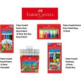 EKS Ticaret Faber Castell Boyama Seti 12 Renk Canlı Boyalar ile Her Yaşa Uygun Sanatsal Deneyim