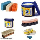 EKS Ticaret Welly Nuri Leflef 8 Parça Ayakkabı Bakım Boya Seti Partlatma Fırçası Sü