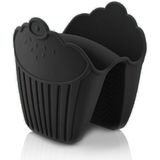 EKS Ticaret Zucy Silikon Siyah Cupcake Şekilli Fırın Eldiveni