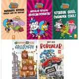 Eksik Parça Yayınları Kral Şakir 14-15-16 + On Numara Beş Yıldız Apartmanı + Robonlar / 5 Kitap Set