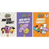 Eksik Parça Yayınları Kral Şakir 6 - 7 - 8 Dürümler Karışık - Mor Bir Fil Gördüm Sanki - Macera Adası 3 Kitap