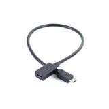 Eksperte USB Type C Dişi Micro USB Type B Erkek Dönüştürücü Genişletici Uzatma 30cm Kablo OTG Extension Cable