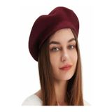 EKstore Fransız Ressam Bordo Bere Şapka
