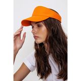 Ekstore Uv Koruyucu Vizör Kasket Siperlik Tenis Şapka - Turuncu - Standart