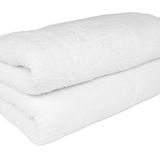 Ekstra Büyük Boy Banyo Havluları - Beyaz, Otel ve Spa için%100 Pamuk Türk Havluları, Maksimum Yumuşaklık ve Emici Banyo Havlusu, Ağır Ağırlık 950 Gram 1,10 g Büyük 40 x 87 inç (1 Adet)