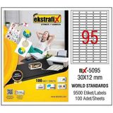 Ekstrafix Fix-5095 30 x 12 mm Lazer Etiket