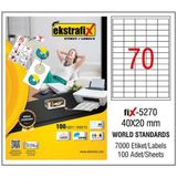 Ekstrafix Fix-5270 Lazer Etiket