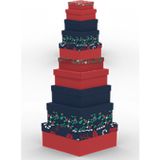 Ekstrafix Hediye Kutusu Dikdörtgen 10 Lu Chrismas Hk-107