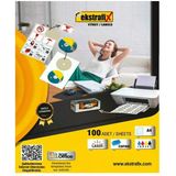 Ekstrafix Laser Etiket 100 Yaprak 52,5X33Mm Laser-Copy-İnkjet Fix-5035