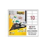 Ekstrafix Laser Etiket 105 X 57 Mm Lazer Yazici Etiketi 100 Yaprak