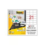 Ekstrafix Laser Etiket 70 x 42.43 MM Lazer Yazıcı Etiketi 100 Yaprak