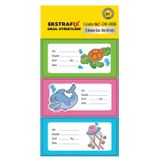 Ekstrafix OK-006 80x120 mm Okul Etiketi