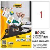Ekstrafix TOZALİT FİX-5000 LAZER ETİKET 210*297