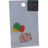 Ekstrafix Yapışkanlı Sudan Etkilenmeyen Sticker The Sticker Story Balonlu Domuzcuk Tss0194 (1 Adet)