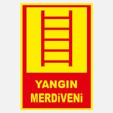 Ekstrafix YF068 12x25 cm Fosforlu Yangın Merdiveni