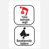 Ekstrafix YUL-430 25x35 cm Yükü Bacaklarınızla Kaldırın