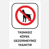 Ekstrafix YUL-437 25x35 cm Tasmasız Köpek Gezdirmeyiniz