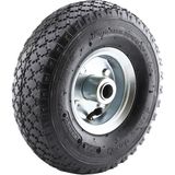 El Arabası Yük Taşıma Tekeri Siboplu Bilyeli Rulmanlı Havalı Dublex 260X80 mm Çelik Jant Teke - Çok Renkli