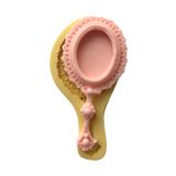 El Aynası Şeklinde Silikon Pasta ve Seker Hamuru Kalibi 9x4x1 cm