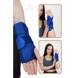 El Bilek Splinti Airtex Mavi Sol Taraflı Bileklik Destekleyici Korsesi WS-0021