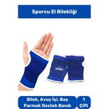 El Bilekliği Nefes Alabilir Rahat Elastik Bilek Avuç İçi Baş Parmak Destek Bandı Sporcu