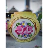 El Boyama Porselen Limoges Mini Balon Vazo (Limon Sarı)