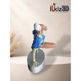 El Boyaması Street Fighter Chun-Li 3D Baskı Figür - Oyuncu Odası Masaüstü Dekor (12 Cm) - Çok Renkli