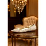 E&L Company 1cm Gelin İncili Babet, Flat , Düz, En rahat.