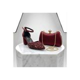 E&L Company 7cm Bordo Vişne çürüğü pullu. Çantasıyla beraber takımdır. Muazzam işçilik.