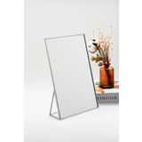 El Crea Designs 30x20cm Gümüş Kristal Makyaj Aynası Masaüstü Dekoratif Iskandinav Tarzı Banyo Bohem Dekorasyon
