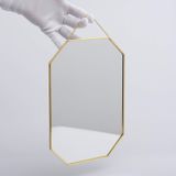 El Crea Designs 30x20cm Pirinç Gold Duvar Askılı Ayna Dekoratif Yapımı