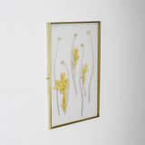 El Crea Designs 30x20cm Pirinç Zincirsiz Duvar Aparatlı Cam Fotoğraf Çerçevesi