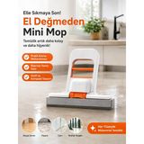 El Değmeden Sıkmalı Tezgah Üstü Mini Mop – Katlanabilir Süngerli Mutfak, Lavabo, Cam, Fayans ve Tezgâh Temizleme Aparatı