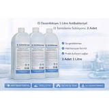 El Dezenfektanı 1 Litre Antibakteriyel El Temizleme Solüsyonu 3 Adet