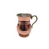 El Dövmesi Bakır Ayran Bardağı, Geleneksel İçecek Bardağı, 9,5 cm (Bakır, 1 adet)