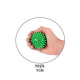 EL EGZERSİZ MASAJ VE DUYU TOPU , YUMUŞAK DİKENLİ TOP KIRMIZI RENK 7 CM