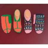 El Emeği Patik Çorap 2'li Paket 36-39 (Yeşil, Bordo) - 374-Yeşil - 36 - 39