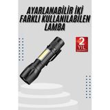 El Feneri Uzun Menzilli Usb Şarj Edilebilir Kamp Lambası P60918s2090