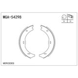 El Fren Balatası Mercedes W639 Vıano-W447 Vito 03- Mga-54298